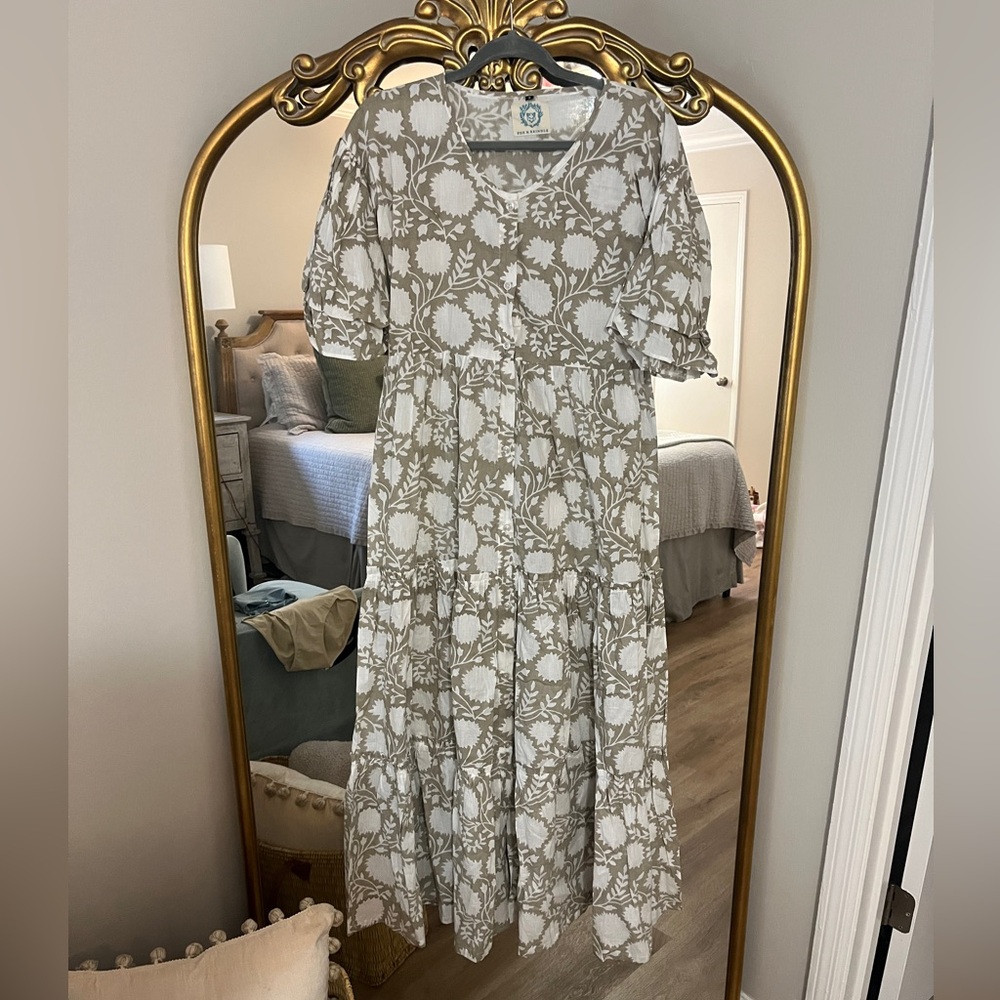 Fox and Brindle floral dress - 100% cotton